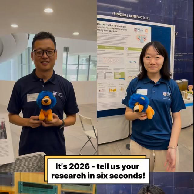 Sharing our research at NUS